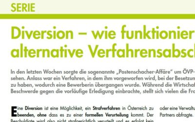 Diversion – wie funktioniert der alternative Verfahrensabschluss?